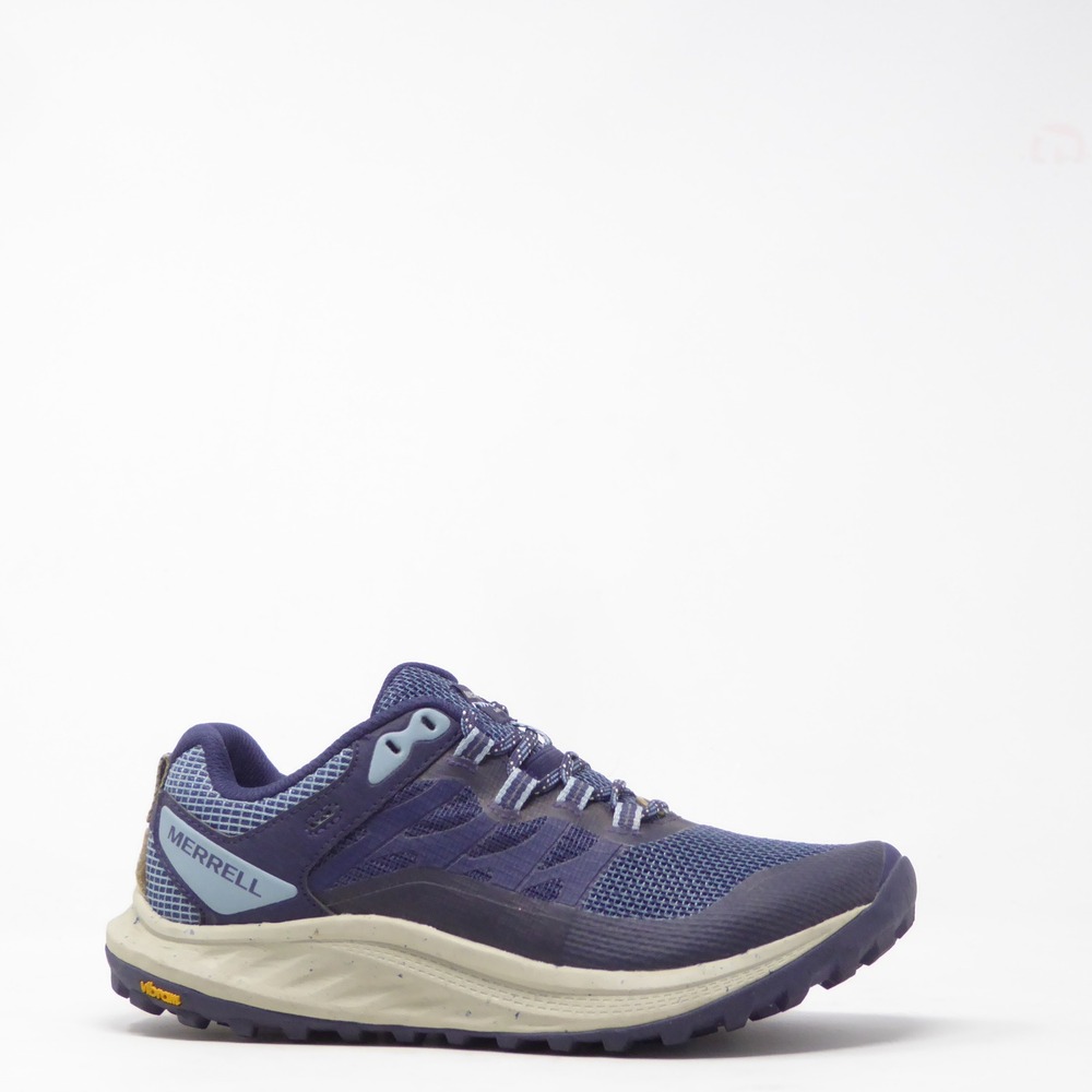 Merrell Women Trail Running Shoes Sea Blue Purple Antora 3 J037338 Size 7